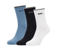 Boss - 3P QS Rib Stripe CC - Homme - Sous-vêtements - Multicolore - Taille: M