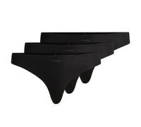 BOSS 3P Thong Micro String, Black, L Women