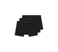 BOSS Active Lot de trois boxers longs en microfibre avec empiècements en maille filet - Style BoxerBr 3P Active, 50517814 Noir XS