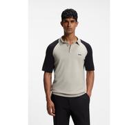 BOSS Active polo en maille à blocs de couleur - Style KN_GOC Swing PS, 50563393 Beige clair XL