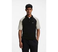 BOSS Active polo en maille à blocs de couleur - Style KN_GOC Swing PS, 50563393 Noir L