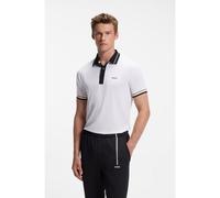 BOSS Active Polo Slim avec des détails logotés - Style PL_TOC Court, 50570005 Blanc XL