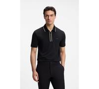 BOSS Active Polo Slim en coton stretch aux propriétés d’évacuation de l’humidité - Style Philix GOC, 50555698 Noir S