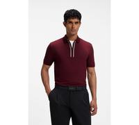 BOSS Active Polo Slim en coton stretch aux propriétés d’évacuation de l’humidité - Style Philix GOC, 50555698 Rouge sombre S