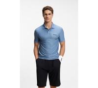 BOSS Active Polo Slim Fit en jersey rayé avec étirement quadridirectionnel - Style PL_TOC Serve 1, 50559205 bleu clair XL