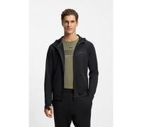 BOSS Active Sweat à capuche zippé avec logo réfléchissant - Style Sicon Active, 50531224 Noir XXXL