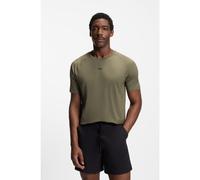 BOSS Active T-shirt Slim au design dynamique avec détails réfléchissants - Style Tee Active 1, 50531240 Olive XXL