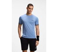 BOSS Active T-shirt Slim avec motif de balle de tennis en gaufrage - Style TS_TOC Serve 2, 50559207 bleu clair XXL