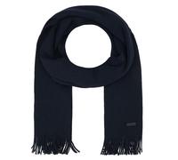 BOSS Écharpe en maille Raschel de laine vierge éco-responsable - Style Albas, 50495340 Bleu foncé pcs.