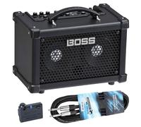 Boss Amplificateur de basses Dual Cube Bass LX avec adaptateur Bluetooth BT Dual et câble Keepdrum