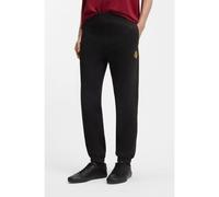 BOSS Année du Cheval Bas de survêtement en molleton de coton avec logo artistique - Style Wei_CNY, 50556428 Noir XL