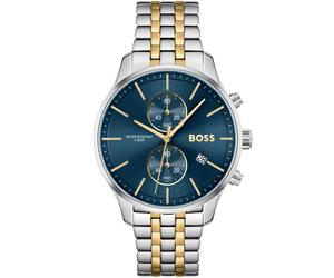 BOSS Associate 1513976 - Homme - 42 mm - Analogique - Quartz - Verre minéral