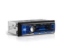 BOSS Audio Systems 611UAB Stéréo multimédia de voiture - DIN unique, audio Bluetooth et appels mains libres, microphone intégré, lecteur MP3, sans lecteur CD/DVD, port USB, entrée AUX, récepteur radio AM/FM