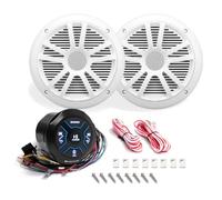 BOSS AUDIO SYSTEMS KIT Set MG150W.6 1 kit Marin avec récepteur Bluetooth MGR150B, étanche, Une Paire d'enceintes MR6W 16,5 cm 6,5" 90 Watts rms 180 Watts Max, pour mer, Bateau