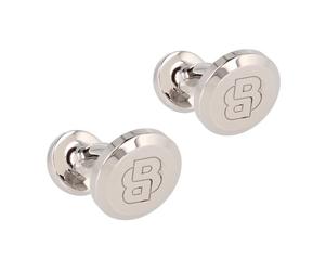 Boss B-Logo Boutons de manchette Laiton 1 cm couleur argent
