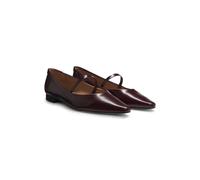 BOSS Ballerines en cuir lisse avec bride - Style Charlize_Ball10_AB, 50553005 Rouge sombre 40.5