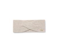BOSS Bandeau en maille en mélange de cachemire avec logo métallique - Style Livia_headband, 50570985 Beige clair pcs.