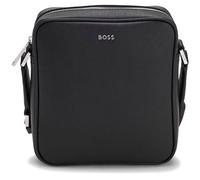BOSS Sac reporter avec lettres logo argentées - Style Northon_NS zip, 50567390 Noir pcs.