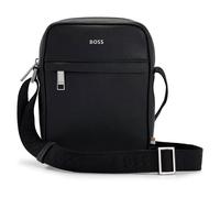 BOSS Hommes Zair NS zip Sac reporter à rayures emblématiques et détail logoté