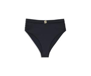 BOSS Bas de bikini taille haute avec double B - Style HW BRIEF_DOUBLE B, 50566520 Bleu foncé S
