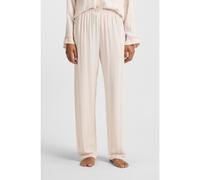 BOSS Bas de pyjama à rayures avec garniture logo - Style Twill_Pants, 50557120 Beige clair XS