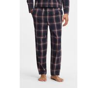 BOSS Bas de pyjama en coton mélangé à carreaux unis - Style Holiday Pants, 50550764 Bleu foncé / Rouge L