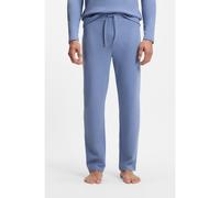 BOSS Bas de pyjama en coton mélangé à logo brodé - Style Waffle Pants, 50535877 Bleu S