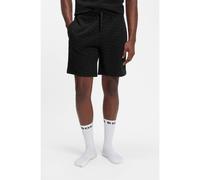 BOSS Bas de pyjama en coton mélangé avec imprimé graphique - Style WaffleAOP Shorts, 50571393 Noir M