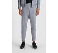 BOSS Bas de survêtement à carreaux en piqué stretch - Style Pants GL, 50543466 Gris XXL