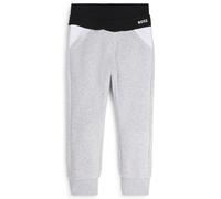 BOSS Bas de survêtement color block en polaire de coton mélangé pour enfant - Style J51152/A3212A, J51152 Gris chiné 102