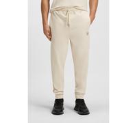 BOSS Bas de survêtement en coton mélangé avec monogramme Double B - Style Pants Future, 50543860 Naturel L