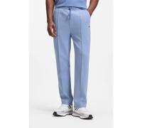 BOSS Bas de survêtement en coton mélangé avec plis nervurés - Style JT_Member Hurley, 50558602 bleu clair S