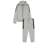 BOSS Bas de survêtement en coton stretch avec empiècements contrastants - Style Tracksuit Set_IN, 50557138 Gris chiné M