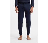 BOSS Bas de survêtement en molleton de coton à rayures et logo - Style Authentic Pants, 50554784 Bleu foncé S