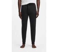 BOSS Bas de survêtement en molleton de coton à rayures et logo - Style Authentic Pants, 50554784 Noir M