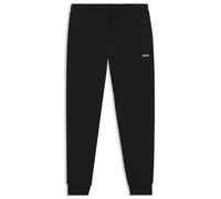 BOSS Bas de survêtement en molleton de coton avec détail logo - Style SeChup, 50533392 Noir L