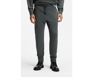 BOSS Bas de survêtement en molleton de coton avec détail logo - Style SeChup, 50533392 Vert sombre S