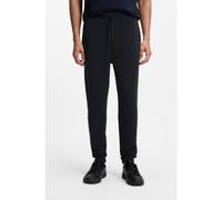 BOSS Bas de survêtement en molleton de coton avec patch logoté - Style Sestart, 50509303 Bleu foncé XXL