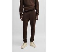 BOSS Bas de survêtement en molleton de coton avec patch logoté - Style Sestart, 50509303 Marron foncé S