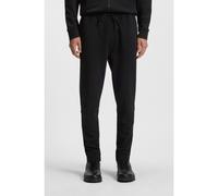 BOSS Bas de survêtement en molleton de coton avec patch logoté - Style Sestart, 50509303 Noir 5XL