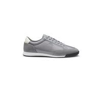 BOSS Baskets à empiècements en cuir suédé à semelle striée - Style Nitan_Lowp_sdbnyp, 50568486 Gris 40