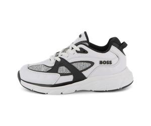 Boss - Baskets À Lacets - Blanc - Garçon - Taille 37
