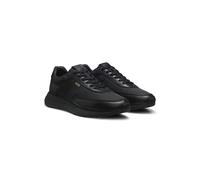 BOSS Baskets à monogrammes avec empiècements en cuir et semelle en gomme EVA - Style Vinston_Runn_nymnlt, 50573572 Noir 44