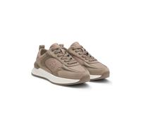 BOSS Baskets avec finitions en cuir suédé et monogramme Double B - Style B Icon_Runn_sdny, 50548358 Brun chiné 41