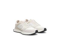 BOSS Baskets avec finitions en cuir suédé et monogramme Double B - Style Jonah_Runn_sdmeBB, 50564185 Naturel 41