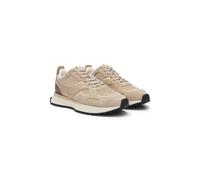 BOSS Baskets avec finitions en maille et cuir bruni - Style Jonah_Runn_knsdbu, 50542119 Beige clair 46