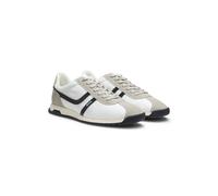 BOSS Baskets avec garnitures en cuir suédé et logo - Style Zayn_Lowp_nymi, 50562818 Gris chiné 44