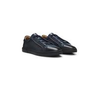 BOSS Baskets basses en cuir brossé haut de gamme - Style Gary_L_Tenn_buqtad, 50578735 Bleu foncé 40
