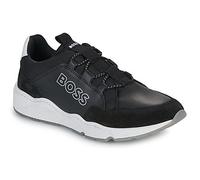 BOSS Baskets avec logo et finitions en similicuir pour enfant - Style J52555/09B28, J52555 Noir 38