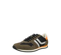 BOSS Baskets basses 'Levon' brocart / orange clair / noir / blanc, Taille 43